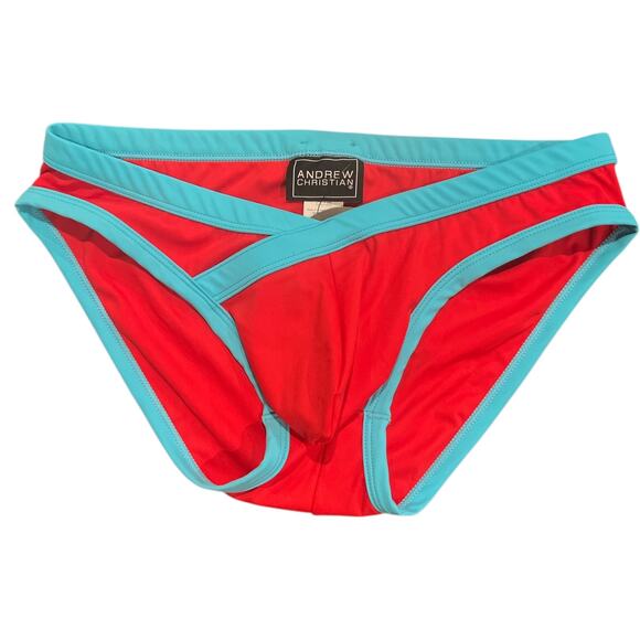 Andrew Christian Dynamic Curve Bikini with ALMOST NAKED Red Large - Picture 6 of 8